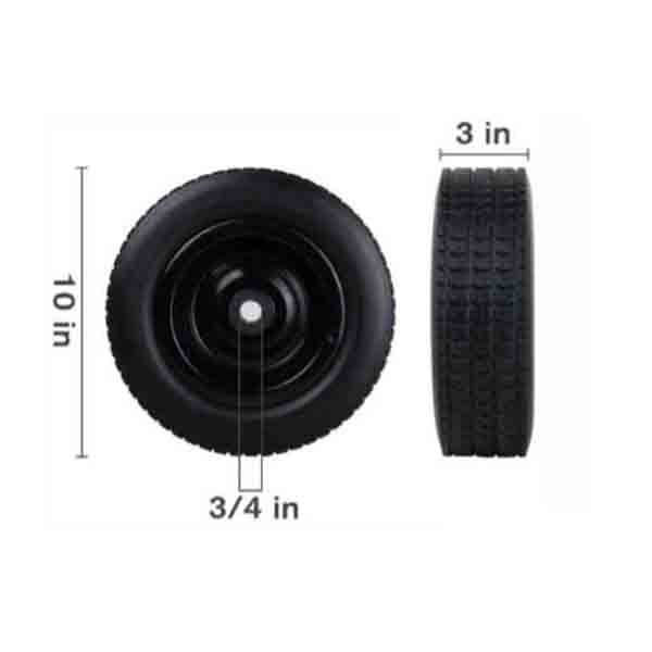 10" FOAM FILLED CART WHEEL