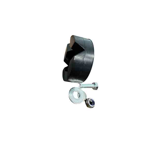 Rubber foot for frame