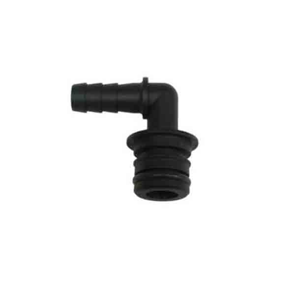QC x 3/8″ Elbow Hose Barb Fitting