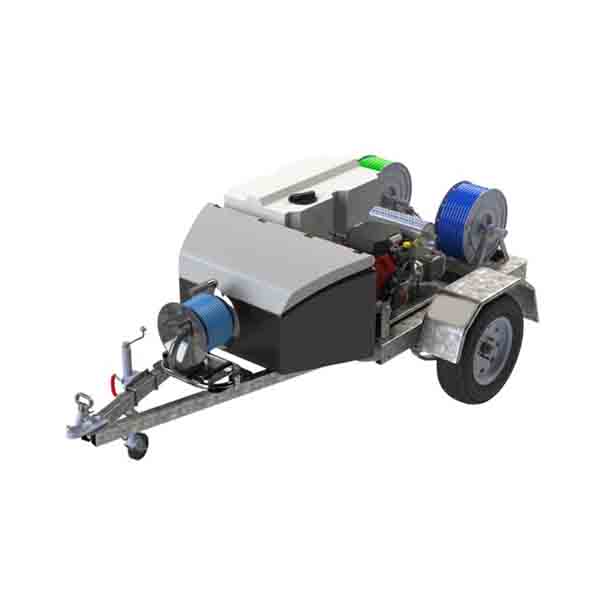 Petrol Jetter Pressure Cleaner Trailer 5000psi at 22lpm
